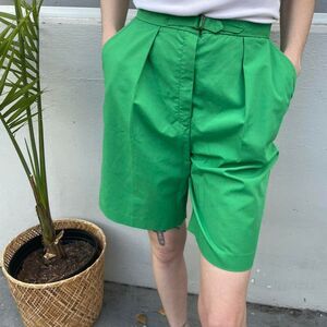 Emily Petites Vintage Green Shorts